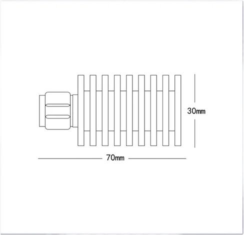 25W RF Dummy Load - SMA Male 50 Ohm - DC 3GHz to 6GHz - Nickel Plated Blessing(6GHZ) in Saudi Arabia