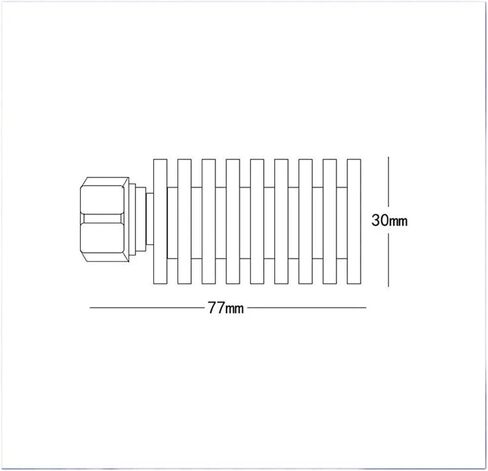 25W RF Dummy Load - 7/16 DIN Male - 50 Ohm Termination - DC 3GHz to 6GHz Blessing(3GHZ) in Saudi Arabia