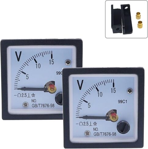 99C1 DC 0-300V 10V 20V 30V 50V 100V 150V Analog Panel Volt Voltage Meter Voltmeter Gauge 48mm 1Pcs(25V) in Saudi Arabia