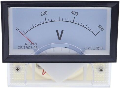 69C17-V 15V 20V 30V 50V 100V DC Direct Analog Meter Panel Gauge Voltage Current 85 * 46MM Voltmeter Voltimetro 1Pcs(100V) in Saudi Arabia