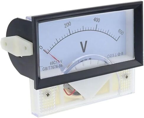 69C17-V 15V 20V 30V 50V 100V DC Direct Analog Meter Panel Gauge Voltage Current 85 * 46MM Voltmeter Voltimetro 1Pcs(100V) in Saudi Arabia