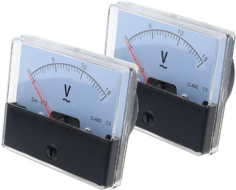 Analog Volt Meter Gauge DH-670 Voltmeter AC Panel Voltage Tester 5V 10V 15V 20V 30V 50V 100V 200V 300V 500V 1Pcs(AC 250V) in Saudi Arabia