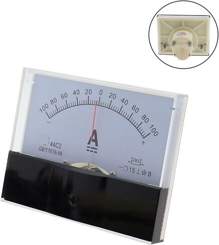 44C2 DC /75mv Amperemeter Gauge Analog Panel Current Meter Ammeter 3A 5A 10A 20A 30A 100A 200A 1Pcs(300A -0-300A) in Saudi Arabia