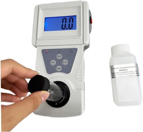 Handheld Turbidity Meter Tester Turbidimeter Digital Turbidity Meters with Measurement Range 0-200 NTU Minimum Indication 0.01 NTU Formazine Standard Turbidity Solution in Saudi Arabia