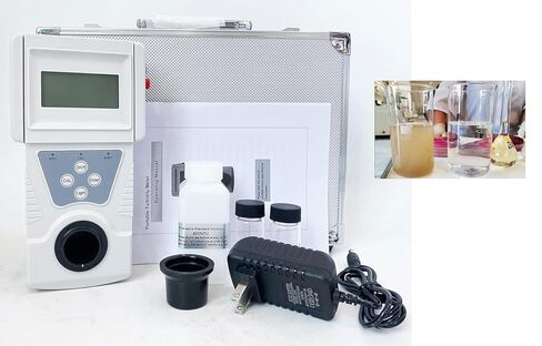 اختبار التعكر العكسي العكسي المحمولة مع مجموعة القياس القياسية لقياس حلول التعكر القياسي من فورمزين 0-200 NTU مؤشر الحد الأدنى 0.01 NTU in Kuwait