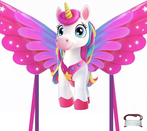 لعبة Toy Life 48.4 '' Giant Girls Kites من السهل الطيران للأطفال البالغين بسلسلة 328.1 قدمًا ، لعبة Beach Kite Outdoor Outside Activity ، ألعاب للفتيات ، هدية للفتيات من 4 إلى 8 سنوات in Saudi Arabia