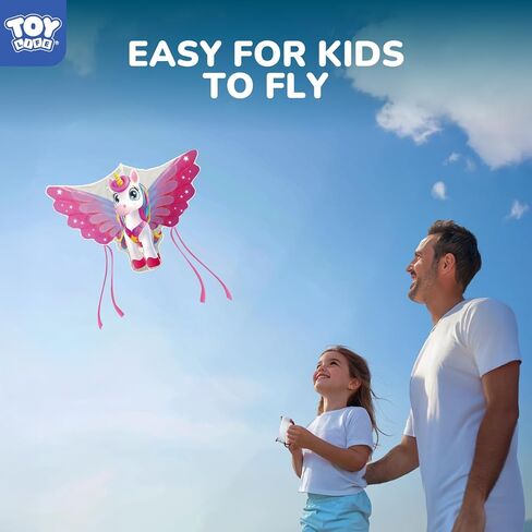 لعبة Toy Life 48.4 '' Giant Girls Kites من السهل الطيران للأطفال البالغين بسلسلة 328.1 قدمًا ، لعبة Beach Kite Outdoor Outside Activity ، ألعاب للفتيات ، هدية للفتيات من 4 إلى 8 سنوات in Saudi Arabia
