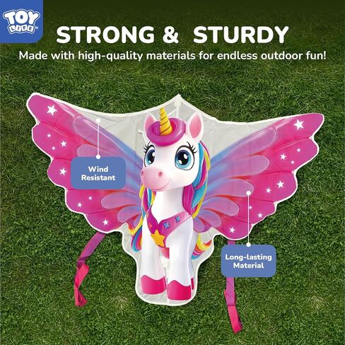 لعبة Toy Life 48.4 '' Giant Girls Kites من السهل الطيران للأطفال البالغين بسلسلة 328.1 قدمًا ، لعبة Beach Kite Outdoor Outside Activity ، ألعاب للفتيات ، هدية للفتيات من 4 إلى 8 سنوات in Saudi Arabia