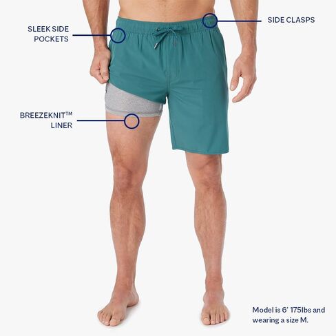 Fair Harbor The Anchor –– Men’s Swimsuits with BreezeKnit™ Liner, 8-inch Inseam –– Anti- Chafe, Performance Swim Trunks Black in Saudi Arabia