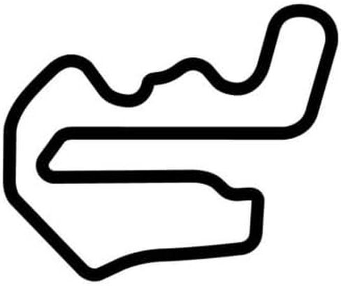 Tunderhill Raceway Park Track Outline Vinyl Secal Sticker Tracker Helmet ، Die Cut Viny Secal for Windows ، السيارات ، الشاحنات ، صناديق الأدوات ، أجهزة الكمبيوتر المحمولة ، MacBook - أي سطح صلب وسلس تقريبًا in Saudi Arabia