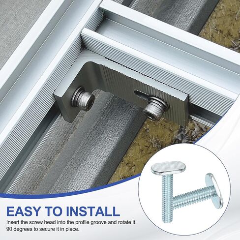 Patikil 1/4 "-20 T مسامير المسار ، 20 حزمة 1-1/4 بوصة T-Slot براغي قوارب السكك الحديدية الإكسسوارات للسكك الحديدية للرقصات وتجهيزات النجارة العالمية ، والفضة ، والفضة in Saudi Arabia