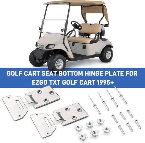 2 Pack Golf Cart Seat Hinge Kit for EZGO TXT Medalist 1995-up Golf Cart Electric/Gas, Hinge Kit Replaces OEM 71610-G01 71609-G01 in Saudi Arabia