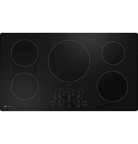 GE Profile 36 in. 5 Burner Element Smart Smooth Induction Touch Control Cooktop in Black PHP9036DTBB in Kuwait