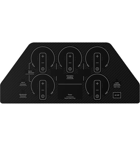 GE Profile 36 in. 5 Burner Element Smart Smooth Induction Touch Control Cooktop in Black PHP9036DTBB in Kuwait