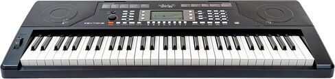 KT-61 Keytone Touch Touch Sensitive 61 مفتاح المفاتيح-حزمة سوداء سوداء مع حامل قابلة للتعديل ، مقعد ، سماعات الرأس ، ملصقات لوحة المفاتيح ، قرص DVD التعليمي أوستن بازار ، وقطعة قماش تلميع in Kuwait