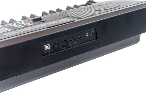 KT-61 Keytone Touch Touch Sensitive 61 مفتاح المفاتيح-حزمة سوداء سوداء مع حامل قابلة للتعديل ، مقعد ، سماعات الرأس ، ملصقات لوحة المفاتيح ، قرص DVD التعليمي أوستن بازار ، وقطعة قماش تلميع in Kuwait