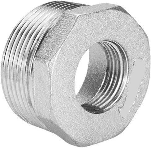 201 stainless steel core filler 4 points internal and external tooth reducing adapter 6 points 3 minutes 1 inch 2 inches water pipe plumbing accessories(G1/2*G3/8) in Saudi Arabia