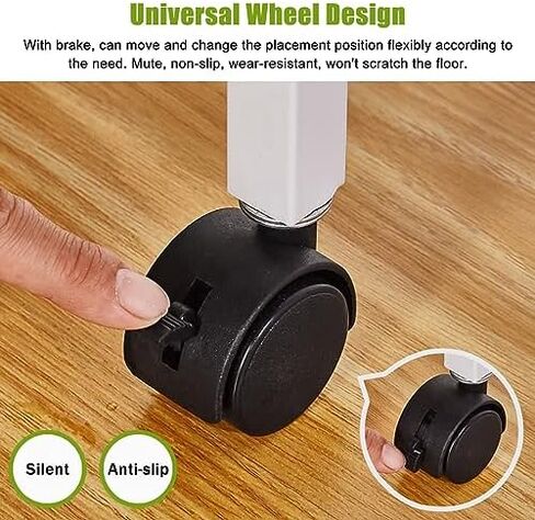 3 Panel Rolling Medical Privacy Screen on Wheels - 6ft Tall Foldable Room Divider, Space-Saving Temporary Wall for Clinics, Wards & Exam Rooms (Blue, 150cm Wide) in Kuwait