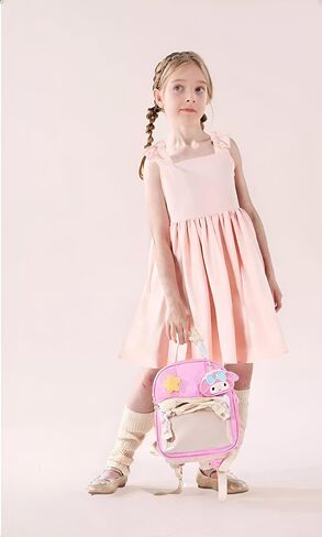 Flofallziqe Girls Dress Dress Summer Ruffle Counter County Bow Back Back Boho Sundress لمدة 4-12 سنة in Kuwait