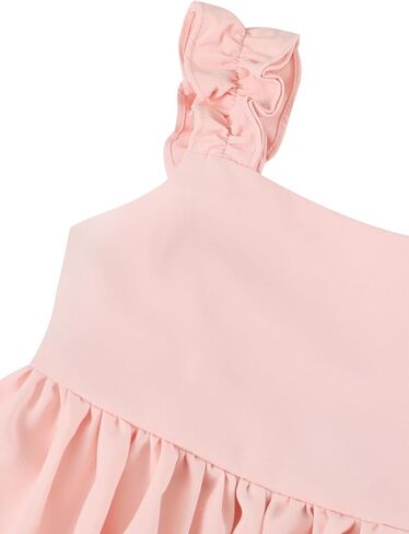 Flofallziqe Girls Dress Dress Summer Ruffle Counter County Bow Back Back Boho Sundress لمدة 4-12 سنة in Kuwait