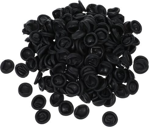 400 PCS Latex Finger Cots, Finger Gloves Disposable Fingers Covers, Rubber Fingers Protectors Keeping Dressing Dry and Clean for Electronic Repair, Handmade, Industrial Apply, Black in Saudi Arabia