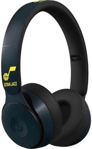 Skinit Skinit Audio Audio Skin متوافق مع Beats Solo Pro - NBA Utah Jazz Standard - التصميم الأسود in Saudi Arabia