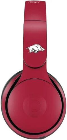 Skinit Decal Audio Skin Compatible with Beats Solo Pro - Officially Licensed University of Arkansas-Fayetteville Razorbacks Black Design in Saudi Arabia
