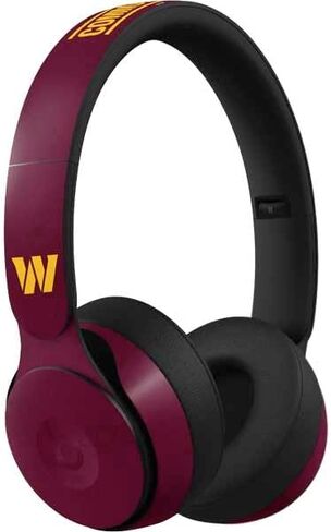 Skinit Decal Audio Audio Skin متوافق مع Beats Solo Pro - التصميم المفصل NFL واشنطن المرخص لها in Saudi Arabia