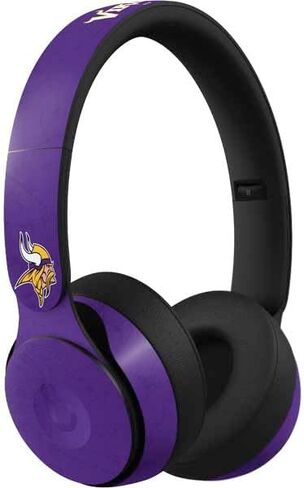 Skinit Decal Audio Skin Compatible with Beats Solo Pro - Officially Licensed NFL Minnesota Vikings Large Logo Design in Saudi Arabia