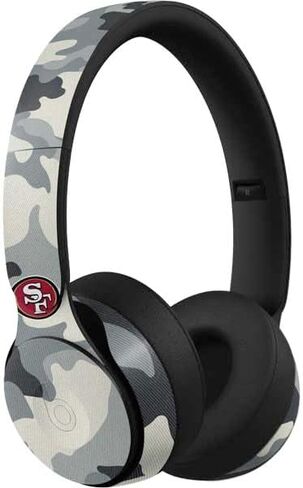 Skinit Skinit Audio Audio Skin متوافق مع Beats Solo Pro - NFL San Francisco 49ers Camo Design in Saudi Arabia
