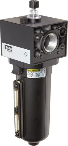 Parker P3NLA96LSN Thupricator ، وعاء معدني مع مقياس البصر ، لا يوجد استنزاف ، 240 SCFM ، 3/4 "NPT in Saudi Arabia