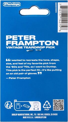 Peter Frampton Vintage Jazz Teardrop Pick - 6 Pack in Saudi Arabia