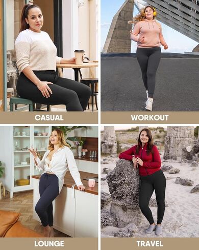 Hltpro Plus Size Sweatpants Women - الركض للنساء مع جيوب اليوغا تجريب الصالة الرياضية in Kuwait
