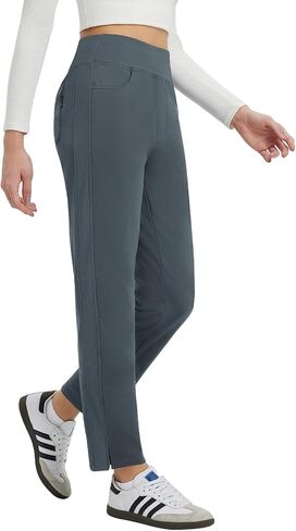 baleaf Women's Fleece Lined Pants Winter Thermal Travel Pants Cold Weather Golf Hiking Snow Pockets Work Casual in Saudi Arabia
