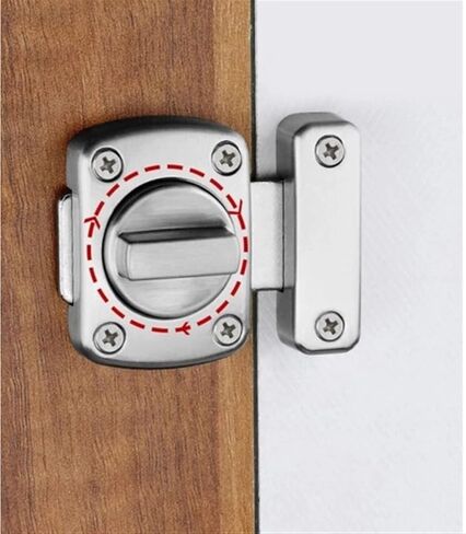 قفل قفل الباب أبازيم قفل المعادن الأبواب باب المرحاض زاوية اليمين زاوية انزلاق البوابة البراغي قفل البراغي in Kuwait