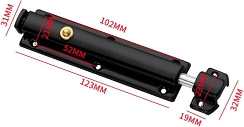 قفل مزلاج الفولاذ المقاوم للصدأ المزلاج التلقائي مضاد للسرقة الترباس مضاد لبوك القفل قفل باب الزنبرك الأبواب كثيفة in Kuwait