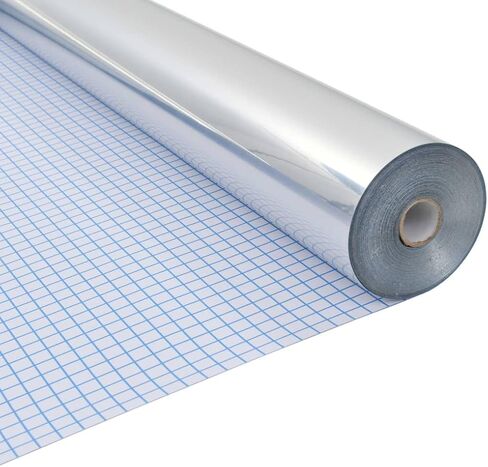 vidaXL Window Film Silver PET (Polyethylene Terephthalate) 65.6 ft Roll in Kuwait