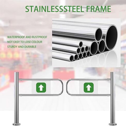 بوابة الأرجوحة المعدنية للمستودع والسوبر ماركت ، باب نقل المشاة بنسبة 90 درجة ، حاجز شاق للمكتبات والمتاجر ذات المناظر الخلابة (67x39.37in) in Kuwait