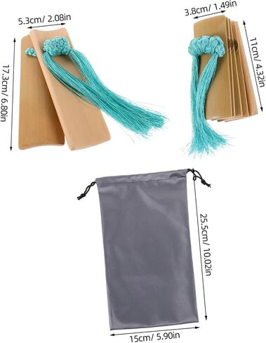 Toyandona 1Set Clappers Tassel التقليدية كوبان كاستانيت للمهرجانات الصينية وعشاق الموسيقى in Saudi Arabia