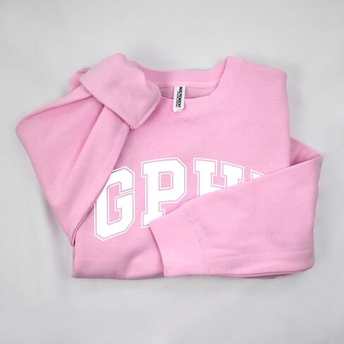 متجر نادي نسائي Gamma Phi Beta Sweatshirt - Sweece Crewneck Sweatshirt ، مع تصميم الحروف اليونانية اسكواش in Saudi Arabia
