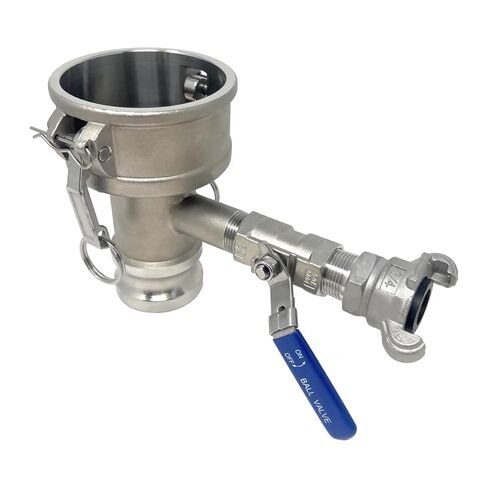 غلوكسكو كام وأخدود تركيب ، اكتب DA مع مجموعة الانفجار 3/4 "، الفولاذ المقاوم للصدأ ، 3" أنثى Camlock Coupler X 2 "Male Camlock Adapter (CAM-3020-DABD07-SS) in Kuwait