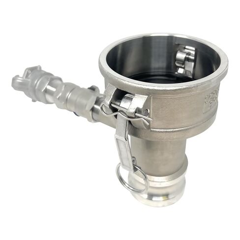 غلوكسكو كام وأخدود تركيب ، اكتب DA مع مجموعة الانفجار 3/4 "، الفولاذ المقاوم للصدأ ، 3" أنثى Camlock Coupler X 2 "Male Camlock Adapter (CAM-3020-DABD07-SS) in Kuwait