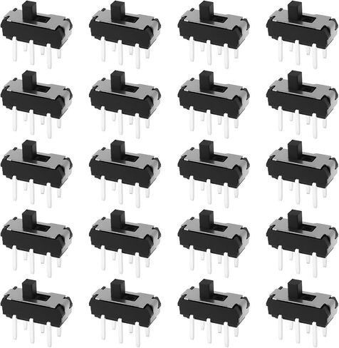 40Pcs 6Pin 2mm DPDT Micro Slide Switch MSS22D18G2 Suitable for 2.54 x 2.54mm European Perforated Board in Saudi Arabia