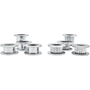16T Teeth 2GT Idler Pulley Synchronous Wheel Bore 3mm with Bearing 2MGT Belt Width 6/10mm GT2 Timing Pulley 3D Printer Parts(Bore 3mm with Teeth,50pcs,6mm-Silver) in Saudi Arabia
