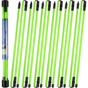 Soulchen 6 Pack Golf Malignment عصي 48 بوصة قضبان محاذاة قابلة للطي قضبان ممارسة الجولف المساعدات التدريبية للاستهلاك وضع العصي التدريب الجولف مع قضية أنبوب واضحة لسهولة حملها in Kuwait