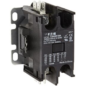 Eaton C25Anb130a Compact Directive Aptured ، تصنيف تيار استقرائي 30A ، 2 أقصى درجات HP في 115 فولت ، 5 كحد أقصى HP في 230 فولت ، جهد لفائف 120VAC in Kuwait