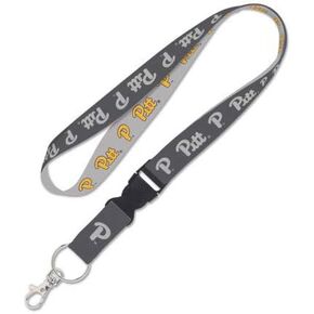 WinCraft Pittsburgh Panthers Lanyard with Detachable Buckle, 1" - Yellow and Grey in Saudi Arabia