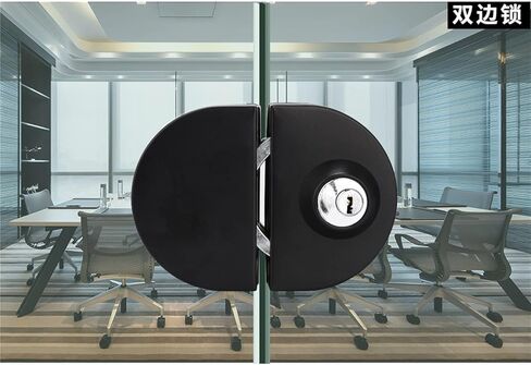 قفل سلسلة مات أسود من الفولاذ المقاوم للصدأ بوابة قفل الباب قفل قفل الزجاج مع مزلاج الباب الزجاجي in Kuwait