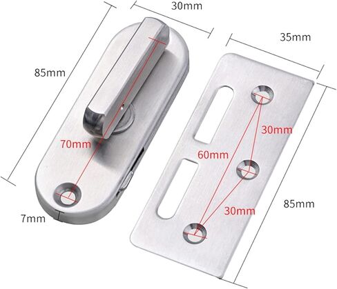 قفل مزلاج الفولاذ المقاوم للصدأ Hasp Gate Gate Matches Door Door Lock Door Door Lock Buckle Hasp Door Door Doork Door Mait Home Home in Kuwait