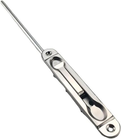 قفلات الأبواب ومزالج الفولاذ المقاوم للصدأ الأمان رافعة حارس رافعة تدفق الترباس شريحة القفل قفل الساتان النيكل بالفرشاة (250 ملم) in Kuwait